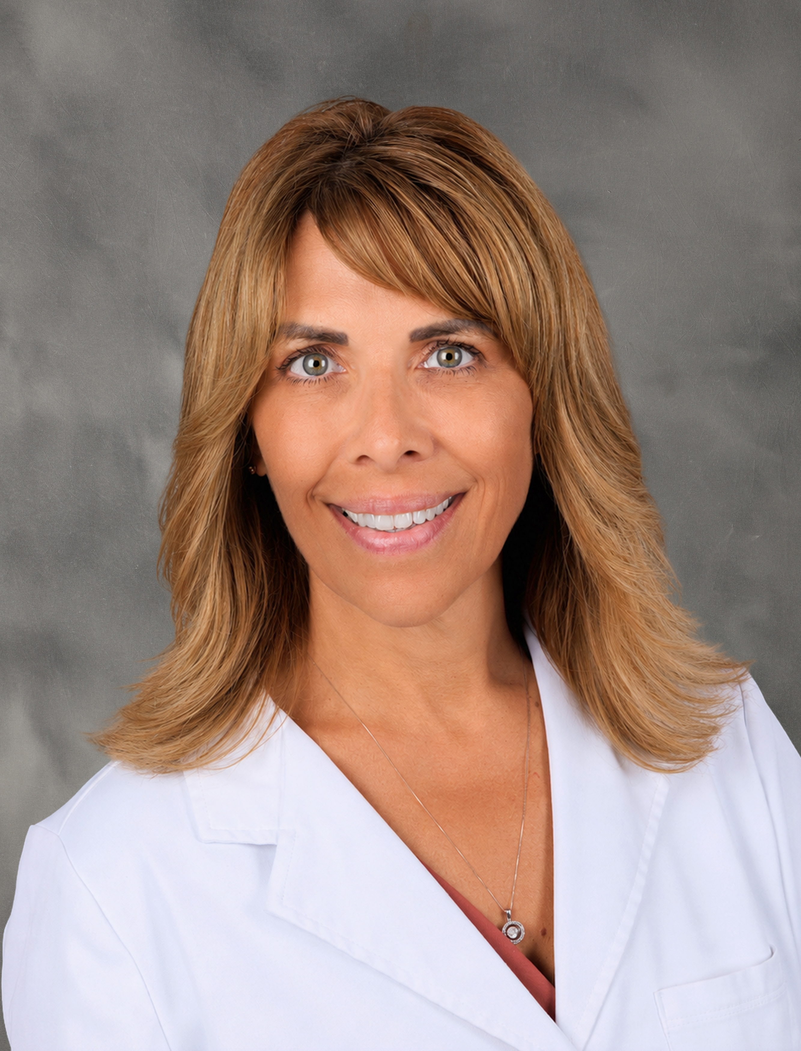 physician in white lab coat
