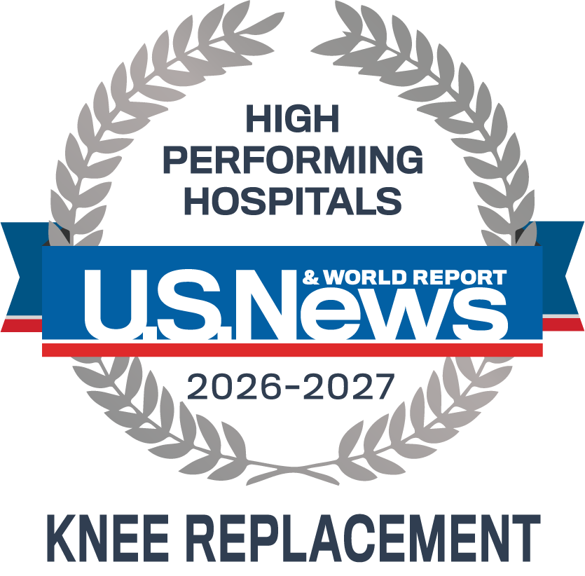U.S. News & World Report High Performing emblem for Knee Replacement at TGH Crystal River 2026-27
